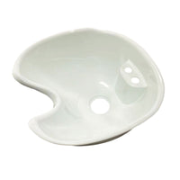 Front Neck Opening Hairdresser Sink Molded Shampoo Basin Salon Shampoo Bowl Raised Mounting Base