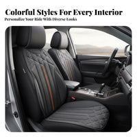 Waist-Design Seat Mat Suede-Like Texture Automotive pad Universal Fit Automobile Pad for motorists, Commuters, Driving, frequent Commute, highway Trips