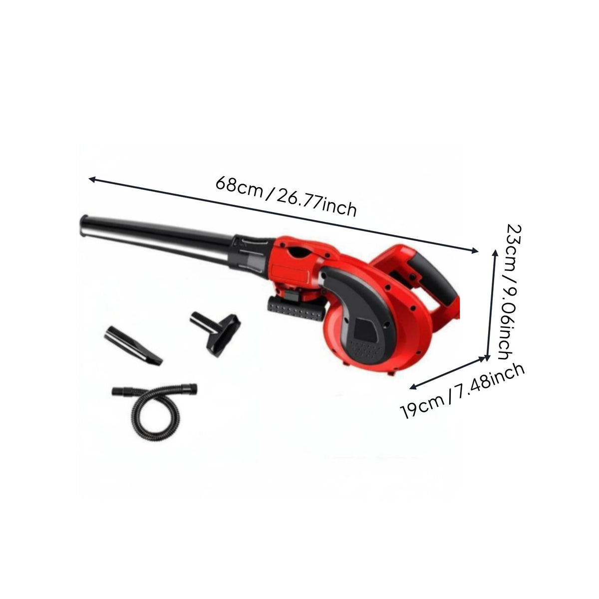 Strong Airflow Computer Cleaning Blower Turbine Fan Design High Power Dust Blower Ergonomic Handle for Garage