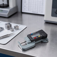 mm/inch Conversion Thickness Measuring Tool with LCD Display Metric Imperial Thickness Gauge with LCD Handheld Caliper Instant for Leatherworkers, Machinists, Sewing Hobbyists, Leatherwork, Metalworking, Workshops