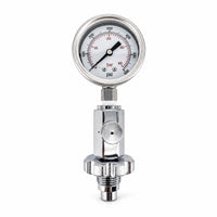 Pressure Gauge with Bleed Port DIN Port Tank Pressure Checker for Dive Technicians