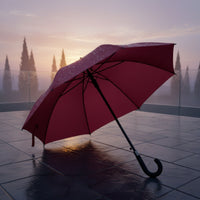Water-Repellent 16 Rib Umbrella Strong Umbrella with Hook Handle Heavy Duty Long-Lasting for Commuters, Daily Commute