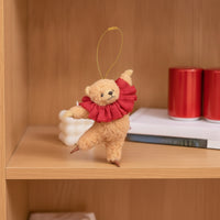 Soft Toy Accessory Ornament Fuzzy Texture Bear Charm Soft for Teens, Backpack