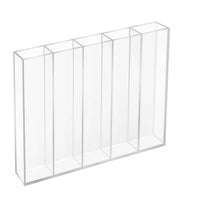 Acrylic Straw Storage Rack unobstructedFrame Multi-Compartment Straw Rack Slim