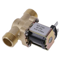 全铜4分电磁阀 有压进水阀 DC12V 24v 220v太阳能热水器阀
