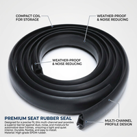 EPDM Rubber Seal Strip, Automotive Door Seal, Weather Seal Tape, Draught Excluder for Car Doors, Rub - Image 4