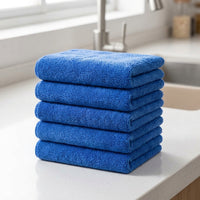 5 Pack Microfibre Cloth, Highly Absorbent Cleaning Cloths for Home and Vehicle, Lint-Less Cloth and Microfibre Cloth 30cm x 40cm