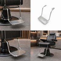 Salon Chair Footrest Replacement Barber Chair Footrest Hard-Wearing Metal Components for Barbers