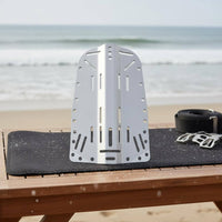 Scuba Diving Backplate Single-Piece Construction Backmount Diving Plate Anodized Finish Buoyancy Compensator Component