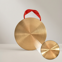 Gong and Cymbal Set for Performances and Warnings - Copper Plated