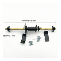 Rear Axle Assembly Kit Reinforced Go Karts Rear Axle Kit Complete for Builders, Mechanics