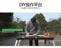 七合一多功能工作台 马凳铝合金diy操作台移动平台梯脚手架手推车