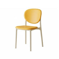 Nordic Design Stackable Molded Chair Thickened Construction Stackable Side Chair Indoor & Outdoor Use Seating Furniture Minimalist aesthetic for Cafe Owners, Homeowners, Event Planners, Restaurant, Dining Room, Balcony, rearyard
