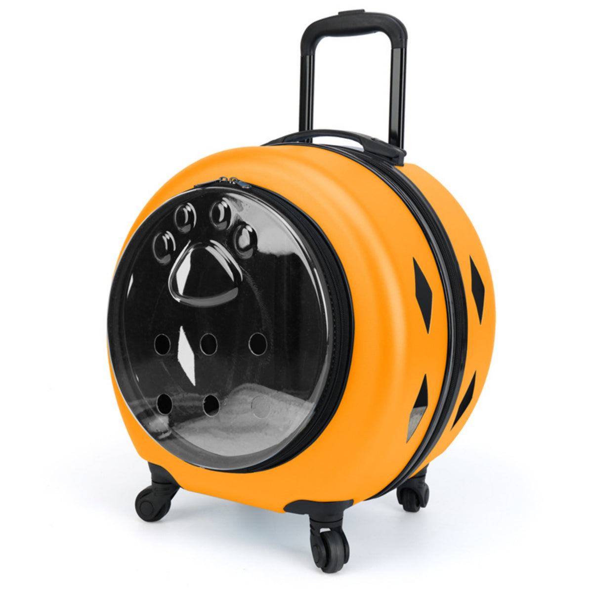 Wheeled Pet Carrier Sturdy-Housing Pet Carrier with Wheels Breathable for Travel