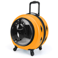 Wheeled Pet Carrier Sturdy-Housing Pet Carrier with Wheels Breathable for Travel