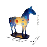 Glazed Horse Lamp Glowing House Decoration for Bedroom