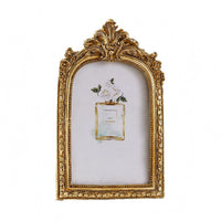 Vintage Arched Photo Frame Ornate Gold Vintage Frame Embossed