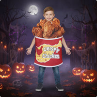 buckets of Fried Chicken Costume Easy to Wear Chicken buckets Costume Lightweight Tunic with Box for Cosplay