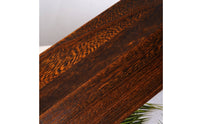 Wooden Umbrella Stand Dark Brown Hexagonal Umbrella Holder Open-Top