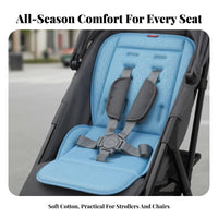 All-Season Use Baby Stroller Cushion Soft and Comfortable Baby Stroller Seat Liner Easy to Wash for Infants, Toddlers, High Chair