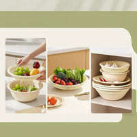 3 Pieces Food Grade Kitchen Colander Bowl Set Double Layer Drain Basket with Tray Quick Drainage Colander and Bowl Set Easy to Clean for Countertop