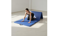 Foldable Design 4-Panel Tumbling Mat Non-Slip Surface Folding Gymnastics Mat Wear-Resistant Portable Exercise Pad Shock Absorbent for Home, Gym