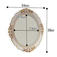 Gold Mirror Tray Mirrored Surface Table Decor Vintage Design for Photo