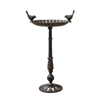 Pedestal Bird Feeder Antique Bird Feeder with Pedestal Decorative for Garden, Backyard