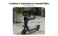 Padded Cushion Electric Scooter Baby Safety Seat Shock Absorbing Foldable Electric Bike Child Seat Sturdy Steel Frame for Children