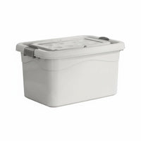 Wheeled Storage container with Lid Large Capacity Wheeled Latch Box Lidded long-premiering for Students, homeowners