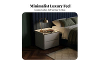 Smart Nightstand Modern Design Illuminated Charging Stand Ample Drawer Space