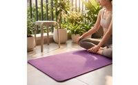 Non-Slip Exercise Mat with Alignment Lines Textured Exercise Material-Friendly Long-Lasting for Yogis, Fitness Enthusiasts, Home Workouts, Floor Exercises