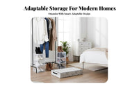 6 Pieces Clear drop-down-down-downdownFront footwear container Foldable Household Storage Transparent View