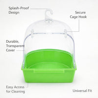 Bird Bath Cage Hanging Bird Bathtub, Parrot Mynah Thrush Bath Tub, Pet Bird Tub for Cage Hanging Bir - Image 5