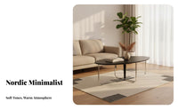 Oval Table with Metal Legs modernera Modern Oval Coffee Table with X-Base Minimalist Aesthetic Sturdy Construction for Renters