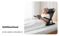 Foldable Bed Recliner No Assembly Required Adjustable Backrest Floor Seat