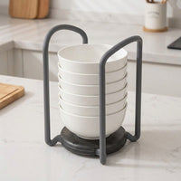 Dish Rack and Sink Drainer with Draining Board Plate Organizer for Kitchen Counter, Space Saving Dish Drainer Unit