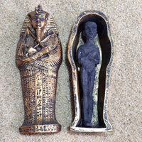Ancient Egyptian Pharaoh and Queen Mummy Coffin Pyramid Magic Props