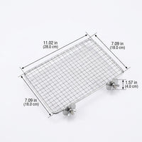 Stainless Steel Parrot Perch and Bird Stand, Avian Cage Perch for Pet Birds, Budgie Perch for Parakeet and Cockatiel Inside a Cage