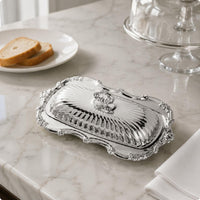 Stainless Steel Butter Dish Retro Design Kitchen Storage Compact Size