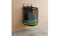 Fence Hanging Pool Organizer Heavy Duty Poolside Hanging Mesh Bag Foldable for Yard