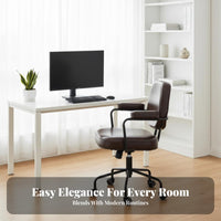 Ergonomic Computer Chair with Casters Support rotate Seat for Study Room