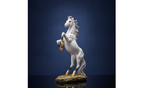 Horse Sculpture with Base Modern Horse Statue Elegant for Living Room