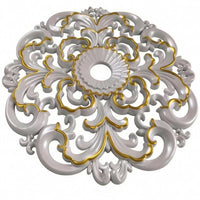 Round Ceiling Medallion Ornate Room Decor Lightweight