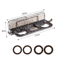 Wall-Mounted No-Drill Bathroom Shower Gel and Shampoo Holder, Soap Dispenser Rack