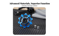 Rear Derailleur Pulley Wheel Lightweight Ceramic Bearing Guide Wheel Aluminumuminum Uminum Derailleur Pulley Long-Lasting Cycle