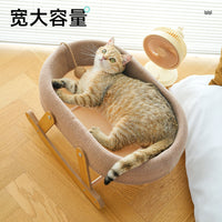 猫窝猫凉席摇床猫床猫吊床吊篮夏季睡觉离地宠物窝猫用品四季通用