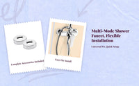 High-pressure brass rain shower set