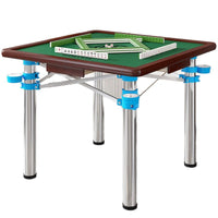 家用多功能简易宿舍桌两用型金属棋牌桌手动麻雀台桌子折叠麻将桌