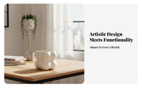 Ceramic Planter with water collecter Nordic and design Plant Container Minimalist Design